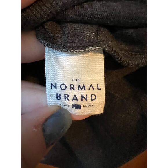 The Normal Brand Women's Crewneck Pullover Sweatshirts Long Sleeve Gray Size S - Picture 8 of 11